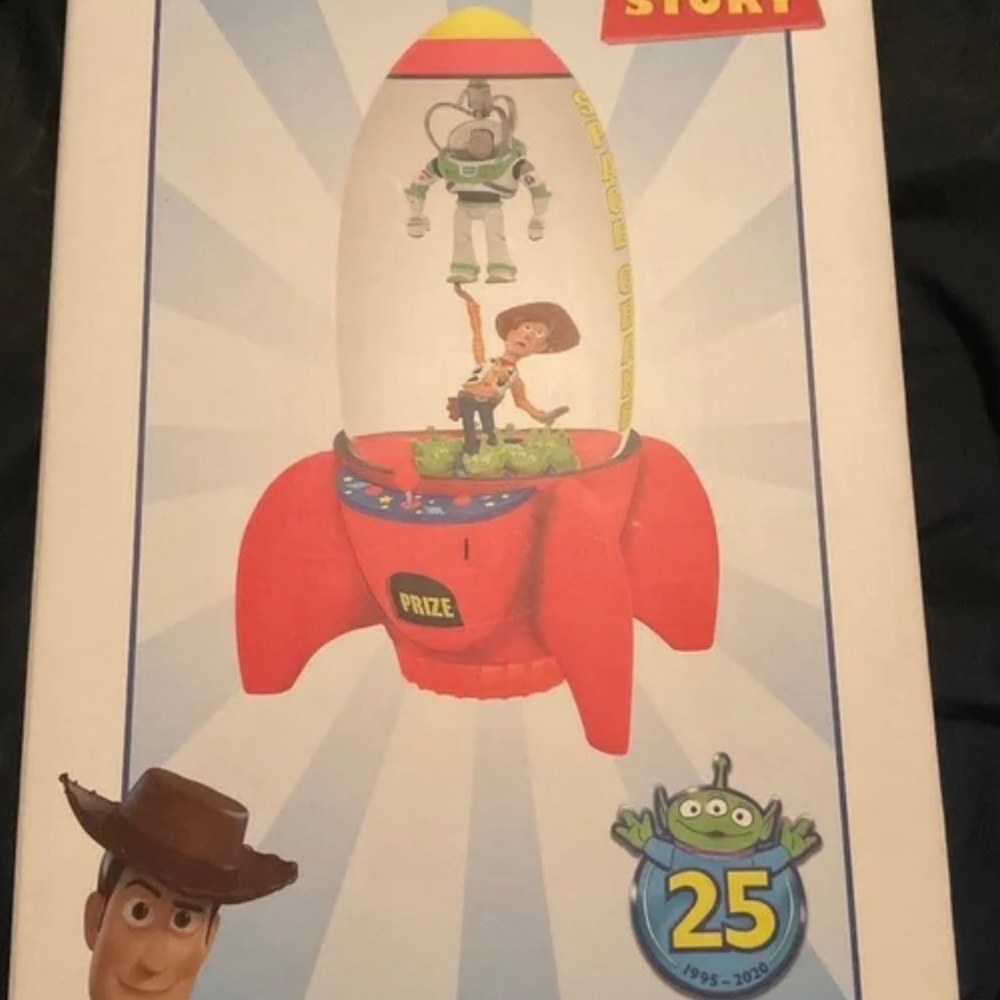 Disney Toy Story Rocket Claw  LTD Snow Globe 25th ANNAVERSARY  NWT